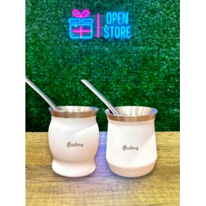 MATE ACERO TERMICO HUDSON CON BOMBILLA