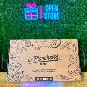 PLANCHETA HIERRO CON MANIJA PARA DOS HORNALLAS