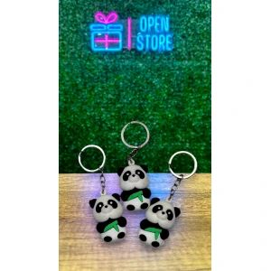 LLAVERO GOMA OSO PANDA / CACTUS