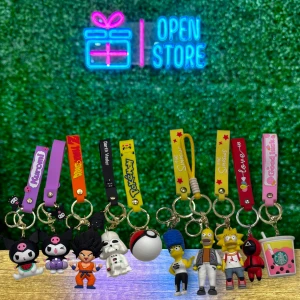 LLAVERO GOMA 3D PERSONAJES