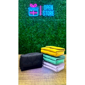 BILLETERA DE MUJER CHICA MATELASSE CON CORAZONES PINK ELEPHANT