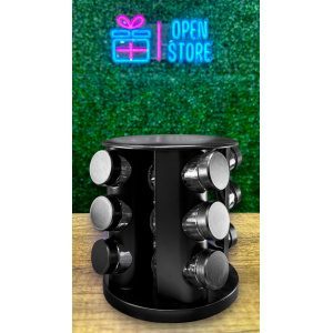 ESPECIERO GIRATORIO NEGRO X12