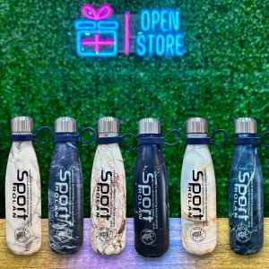 BOTELLA ACERO 500ML CON TAPA A ROSCA MARMOLADA