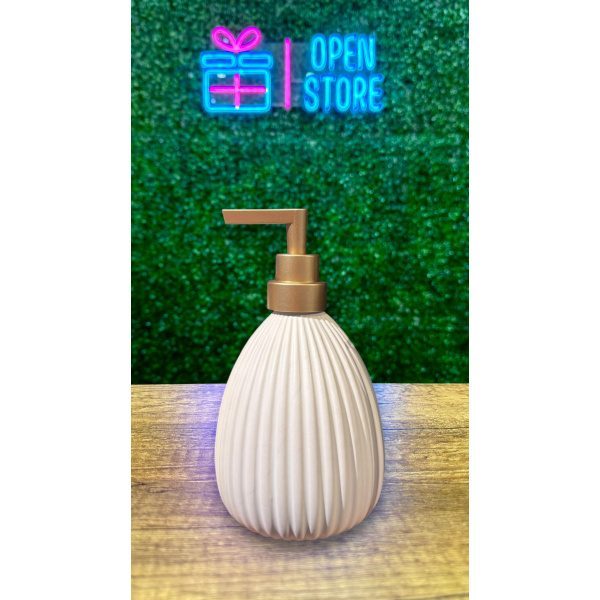 DISPENSER CERAMICA REDONDO RAYADO