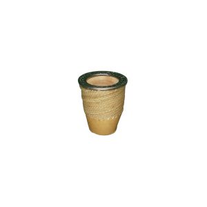MATE CAMIONERO ALGARROBO/CALABAZA TRENSADO ACERO
