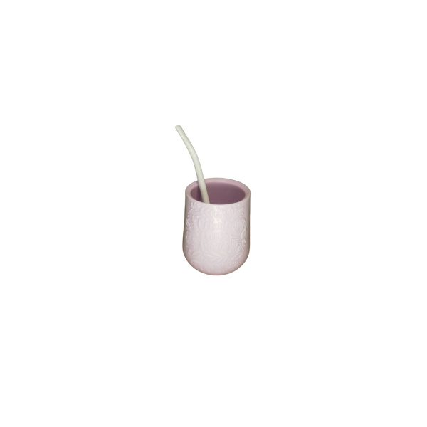 MATE PLASTICO FLORES 3D C/BOMBILLA - Imagen 6