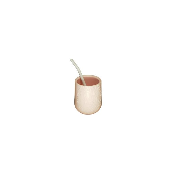 MATE PLASTICO FLORES 3D C/BOMBILLA - Imagen 5