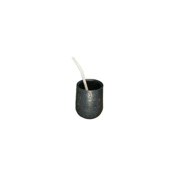 MATE PLASTICO FLORES 3D C/BOMBILLA - Imagen 3