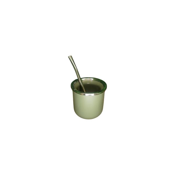 MATE PLASTICO TERMICO SILVER C/BOMBILLA - Imagen 4