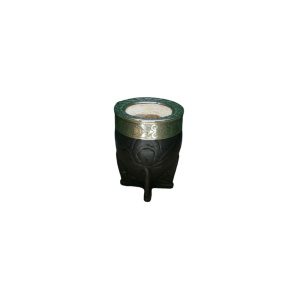 MATE IMPERIAL ALPACA CINCELADO CUERO TALLADO