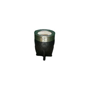 MATE IMPERIAL ALPACA CINCELADO CUERO TALLADO