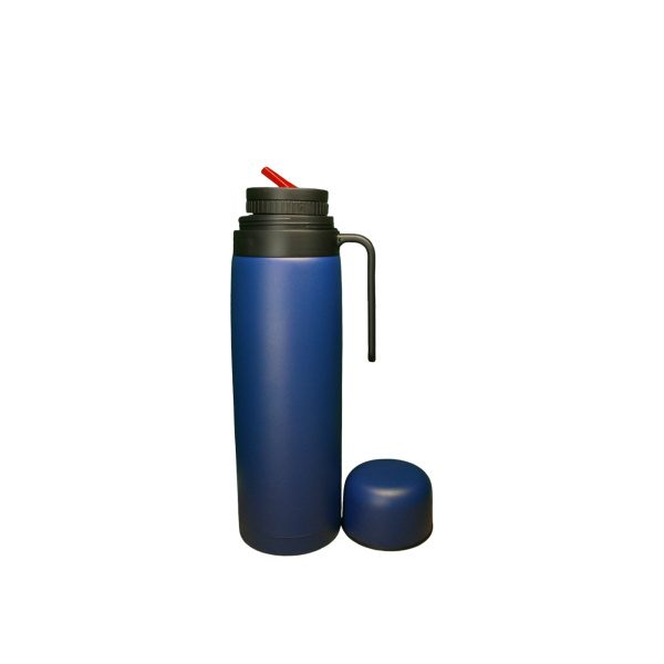 TERMO ACERO 1L MEDIA MANIJA COLOR BIGSTAR (AZUL / VERDE) - Imagen 2