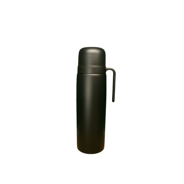 TERMO ACERO 1L MEDIA MANIJA COLOR BIGSTAR (NEGRO)