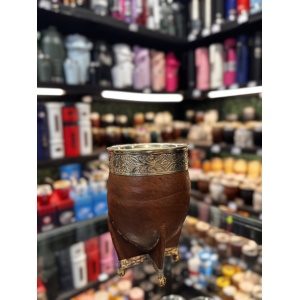 MATE IMPERIAL CON VIROLA DE ALPACA LISA Y PATITAS