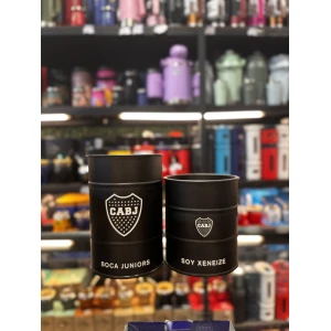 SET TARROS LATA NEGRO GRABADO CLUBES