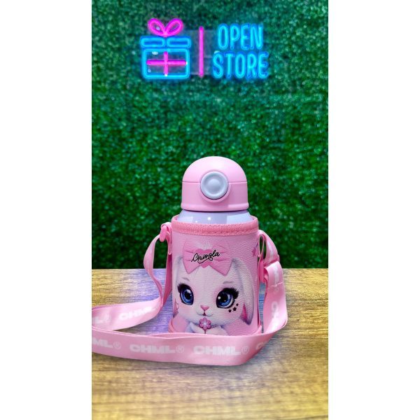 BOTELLA INFANTIL ACERO 450ML CON FUNDA Y CORREA CHIMOLA - Imagen 2