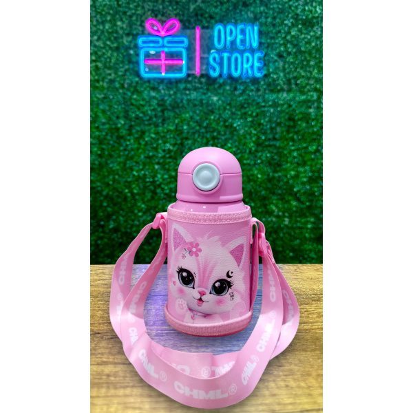 BOTELLA INFANTIL ACERO 450ML CON FUNDA Y CORREA CHIMOLA - Imagen 5