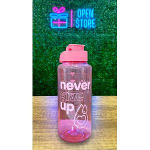 BOTELLA PLASTICO ROSA 1100ML