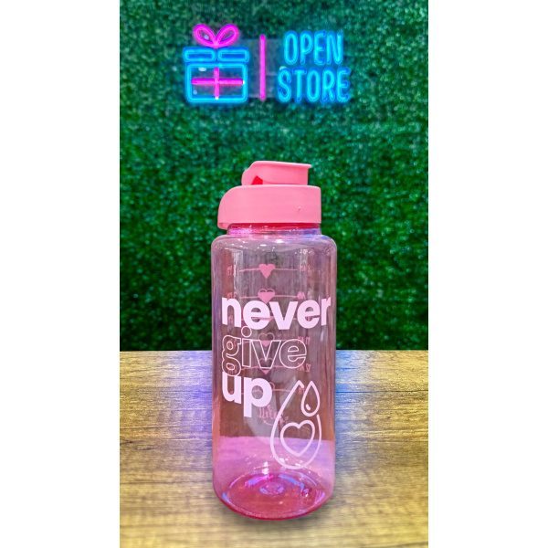 BOTELLA PLASTICO ROSA 1100ML
