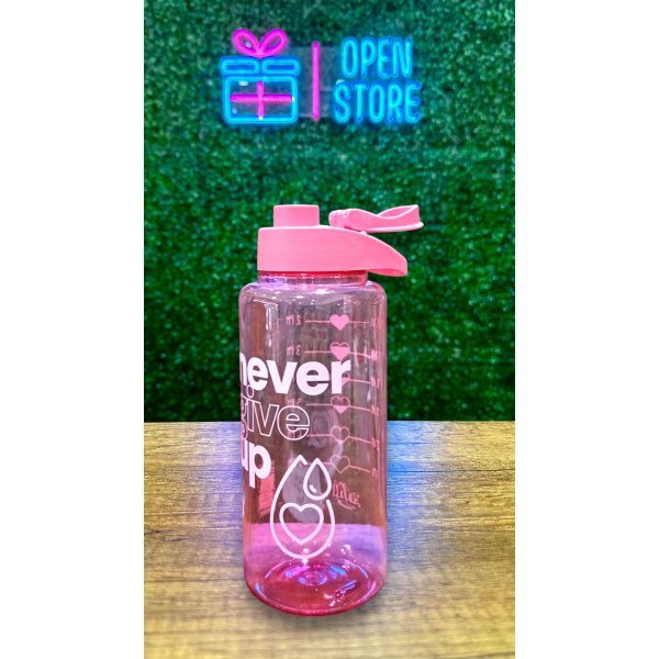 BOTELLA PLASTICO ROSA 1100ML - Imagen 2
