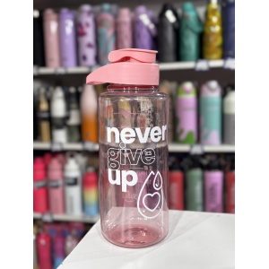 BOTELLA PLASTICO ROSA 1100ML
