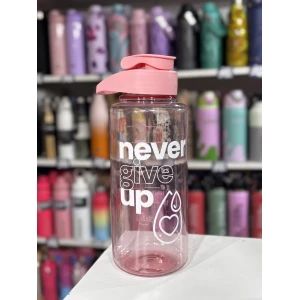 BOTELLA PLASTICO ROSA 1100ML