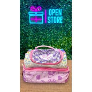 LUNCHERA INFANTIL TELA Y LENTEJUELAS SKORA