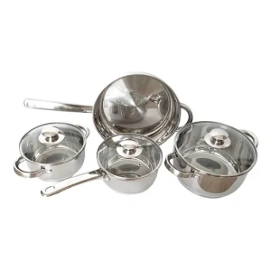 SET DE COCCION ACERO INOXIDABLE DE 4 PIEZAS