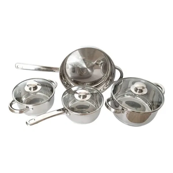 SET DE COCCION ACERO INOXIDABLE DE 4 PIEZAS