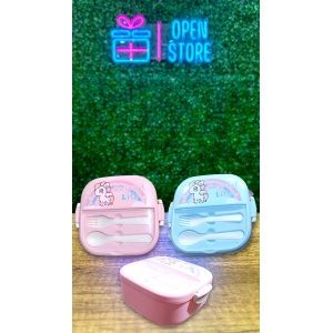 VIANDA PLASTICO COLORFULL LIFE (UNICORNIO)