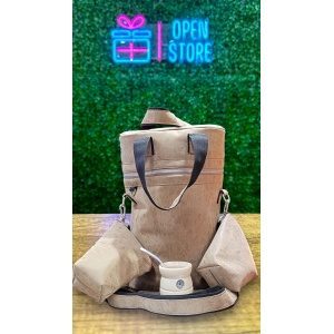 BOLSO MATERO GAMUZA XL CON CHAULATAS + MATE