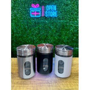 SALERO / PIMNENTERO VIDRIO Y ACERO