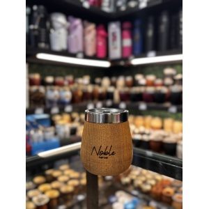 MATE ALGARROBO CON INTERIOR ACERO NOBLE MARWAL EN CAJA