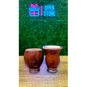 MATE PORONGO BRASILERO PULIDO Y LAQUEADO