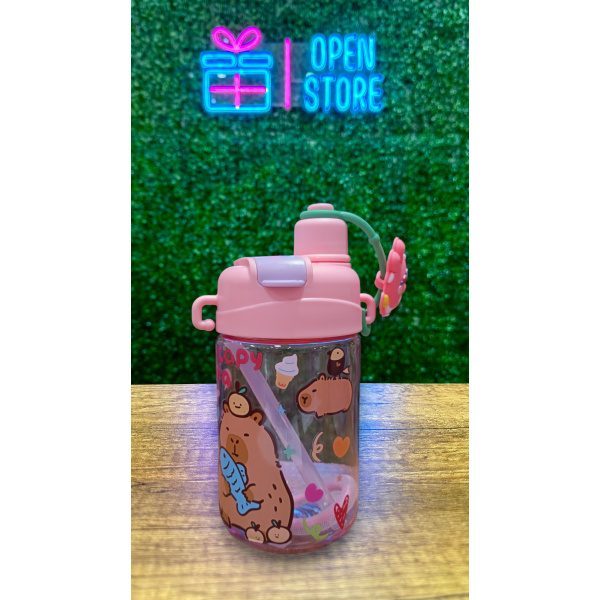 BOTELLA INFANTIL PLASTICO CAPYBARA DOBLE PICO - Imagen 2