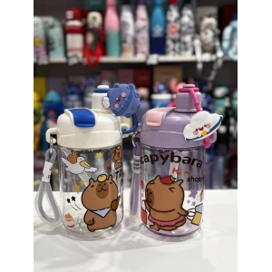 BOTELLA INFANTIL PLASTICO CAPYBARA DOBLE PICO