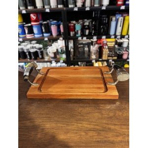 TABLA MADERA SALIGNA 30 X 48 CON MANIJAS DE ASTA