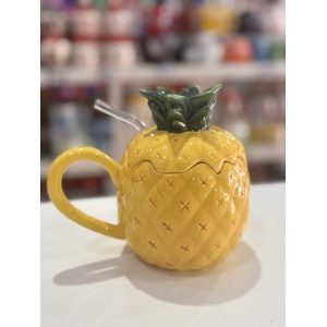 TAZON ANANA CON TAPA Y SORBETE