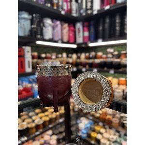 MATE IMPERIAL CON VIROLA DE ALPACA CINCELADA