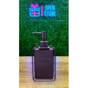 DISPENSER NEGRO CON METAL