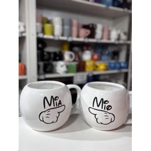 SET TAZAS ESFERAS X2 "MIO MIA"