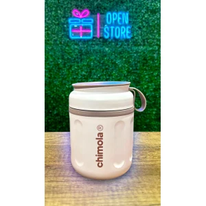 VIANDA ACERO TERMICA TIPO VASO CON CUCHARA 480ML CHIMOLA