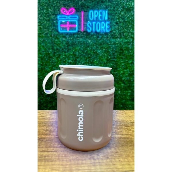 VIANDA ACERO TERMICA TIPO VASO CON CUCHARA 480ML CHIMOLA - Imagen 3