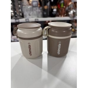 VIANDA ACERO TERMICA TIPO VASO CON CUCHARA 480ML CHIMOLA