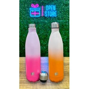 BOTELLA ACERO 750ML CON TAPA A ROSCA DEGRADE