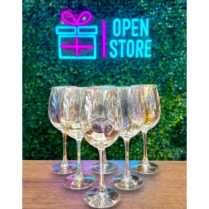 COPAS DE VINO 465ML TORNASOLADAS X6