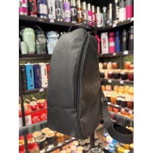 BOLSO MATERO BOTINERO CUERINA GRANULADA NEGRA