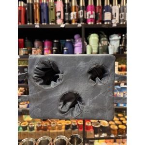 ALMOHADON MATERO MEDIANO CUERINA NEGRO 3 CAVIDADES