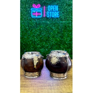 MATE CRIOLLO CON ALPACA Y DIJE DE ARGENTINA