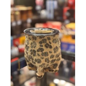 MATE CAMIONERO CON VIROLA DE ACERO ANIMAL PRINT